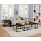Alaterre Furniture Arcadia Acacia Wood 54" Coffee Table with Nesting Tables, Antiqued Mocha ANAR1175 - alternate 4
